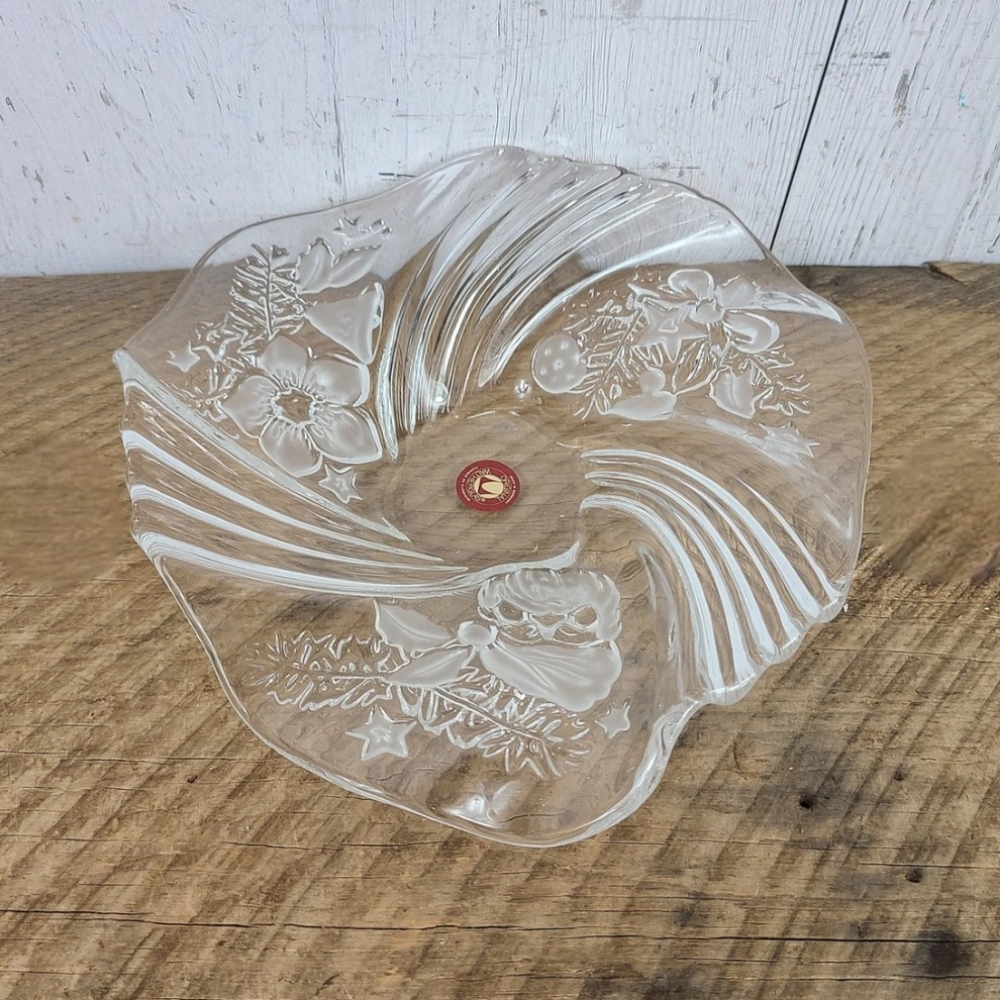 Walther Glas German Vintage Floral Service Bowl